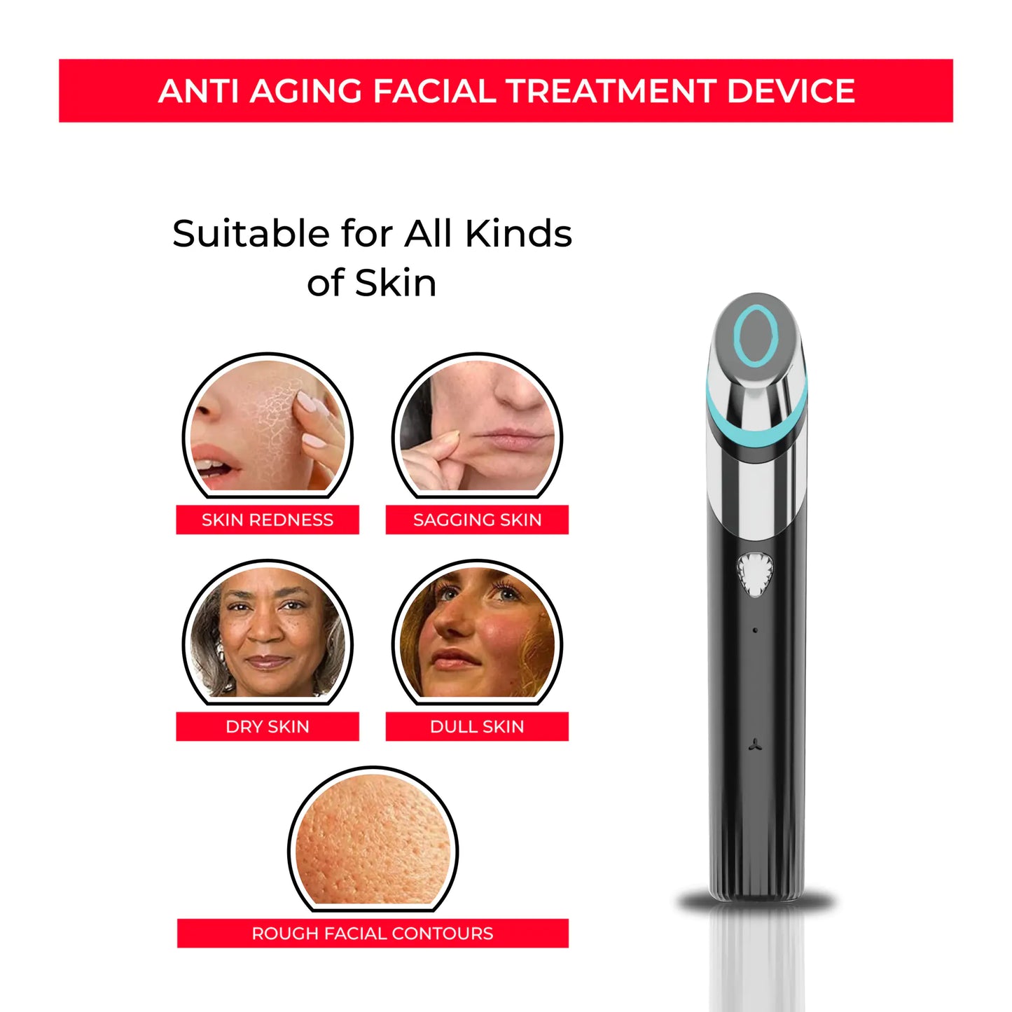 New Beauty Device for Pore Tightening - EMS Blue Light