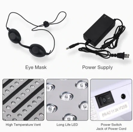 Photon Dynamical Damaged Skin, Inflammation and Scarring Therapy LED Color Spectrum Analyzer