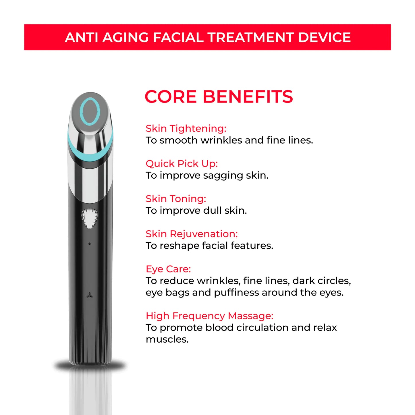 New Beauty Device for Pore Tightening - EMS Blue Light